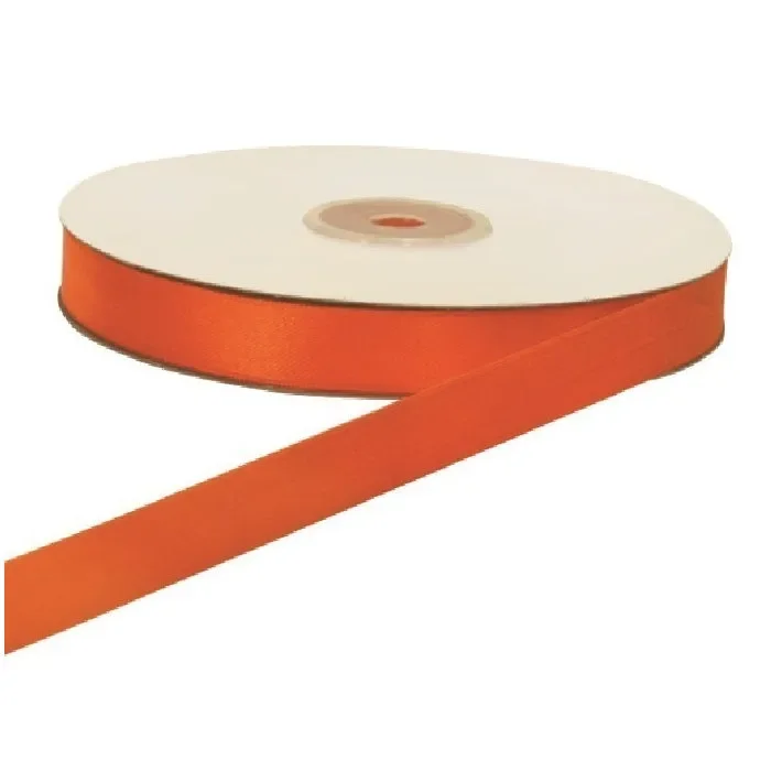 ETM Nastro Doppio Raso 25 Mm 50 Mt Arancio Brillante