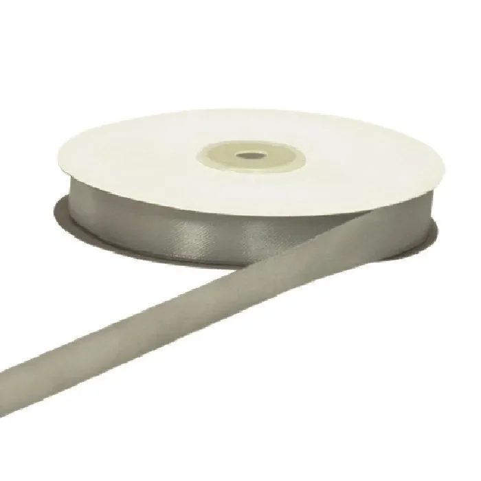 ETM Nastro Doppio Raso 40 Mm 50 Mt Grigio Argento