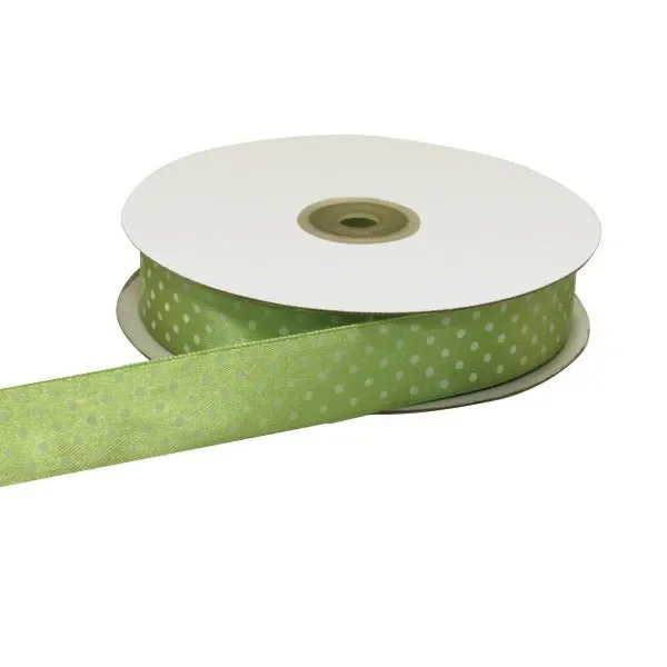 ETM Nastro Doppio Raso Pois 10 Mm 50 Mt Verde