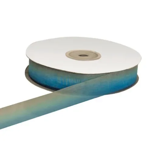 ETM Nastro Organza Bicolore 20 Mm 50 Mt Blue Grigio Fornitura