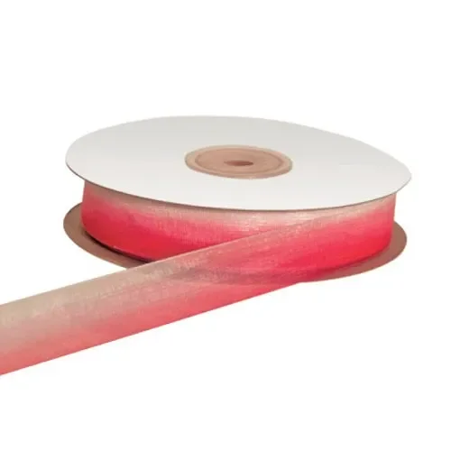 ETM Nastro Organza Bicolore 20 Mm 50 Mt Fuxia Rosa