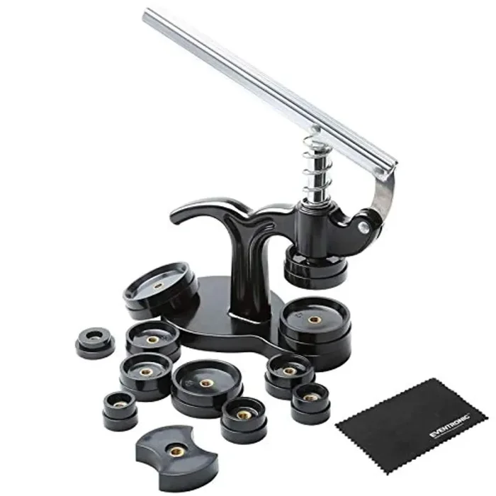 Eventronic Set Pressa Orologio Professionale, 14 Pezzo Chiudi Cassa Posteriore Orologio, Kit di Riparazione