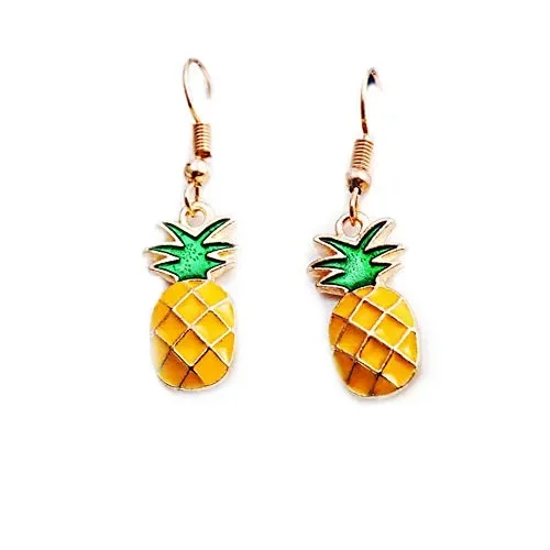 EXINOX – Orecchini a forma di frutta, da donna, graziosi orecchini a Ananas