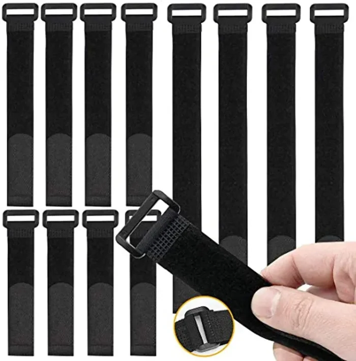 Fascette Velcr, Fascette Cavi, 30pcs Fascette per Cavi Riutilizzabili Fissaggio Corda Cavo Titolare Cavi Organizzatore Fastener, 3 Diverse Dimensioni