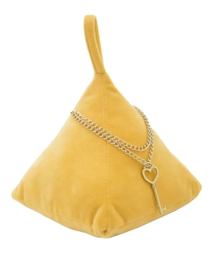 Ferma Porte Triangle Arancione 14x14x20 cm in Cotone - immagine 2