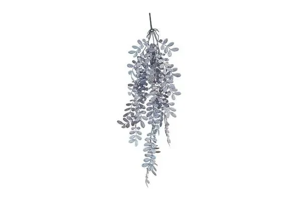 FIORE ARTIFICIALE CON FOGLIE BLU A CASCATA(75cm)