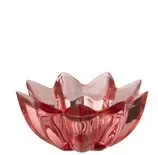 FIORE PORTA T-LIGHT IN VETRO BORDEAUX (diam.10,5x5cm)