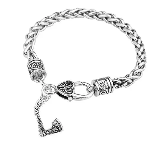 fishhook Teen Wolf Nodo Celtico Ciondolo Catena di Grano Bracciale a Spirale…