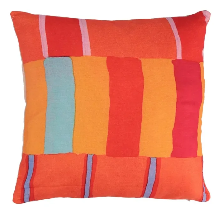 Fodera per Cuscino Decorativo Quadrato 40×40 cm in Tessuto Arancione