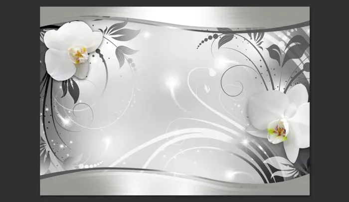 Fotomurale – Silver Abstract Carta Da Parato Erroi - immagine 2