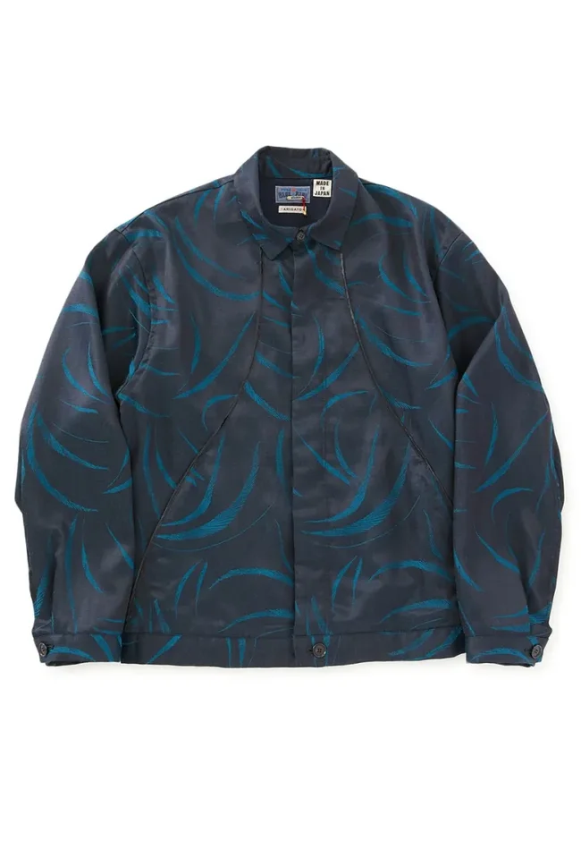 Giacca Mebuki Satin Dark Navy – Blue Blue Japan Moda