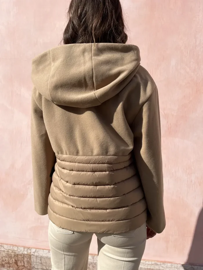 GIUBBOTTO OVER IN PANNO E PIUMINO Vendita calda - immagine 2