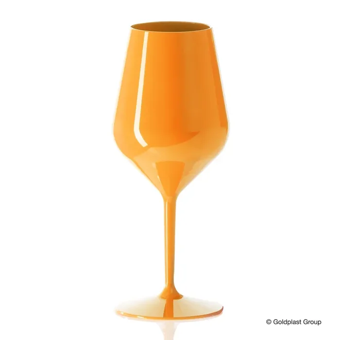 Gold Plast Calice Wine Cocktail 470 Cc Arancione Tritan