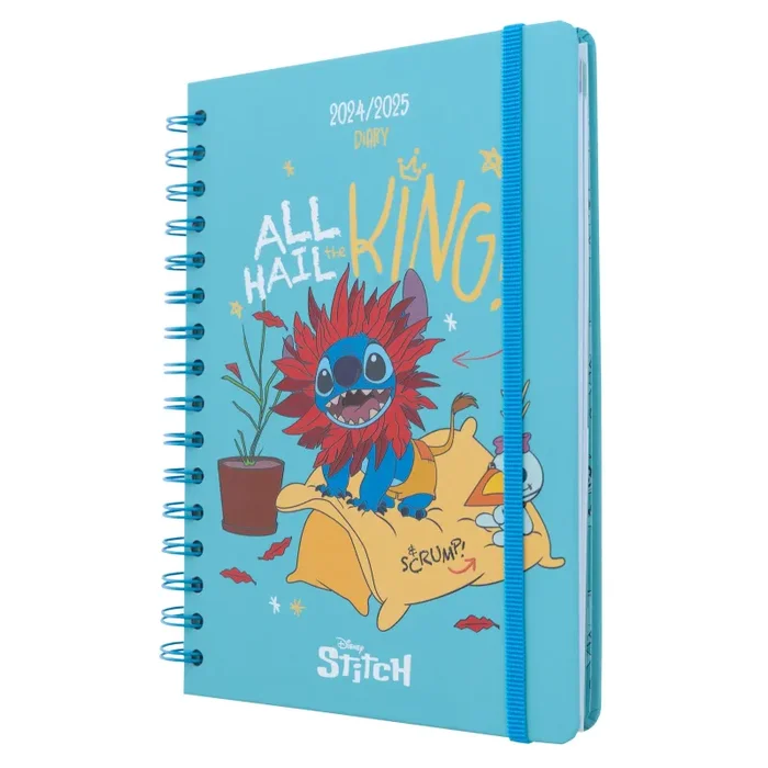 Grupo Erik: Diario Scuola 2024 2025 Stitch, Agenda settimanale A5 12 mesi, 14,8×21 cm, Agenda Disney Stitch 2024 2025, Diario Stitch 2024-2025, Cancelleria Stitch