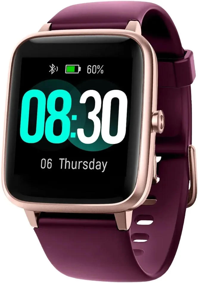 GRV Smartwatch per Donna Uomo Orologio Fitness Contapassi Cardiofrequenzimetro da Polso Conta Calorie Impermeabile 5ATM Android iOS Compatibile Ciclo Mestruale Notifiche Messaggi 9 modalità Sportivo