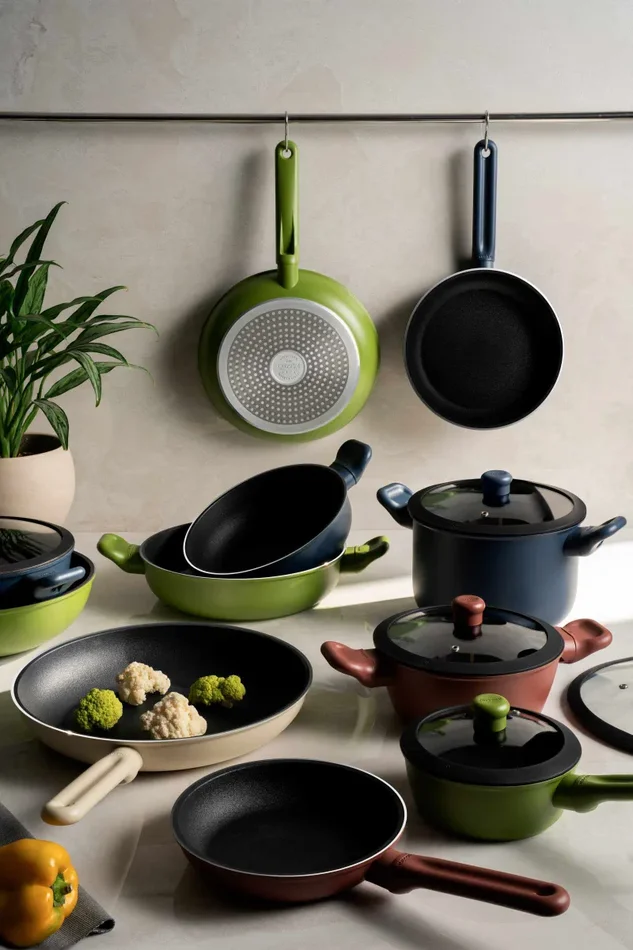 GUZZINI Wok D 28 Cm Cook&Color Verde Avocado Online - immagine 2