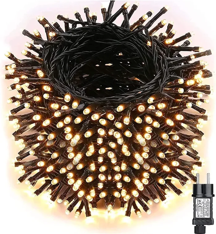 Halloween Luci Arancia+Viola – NEXVIN 25M 200LED Catena Luminosa con 8 Modalità, Funzione Timer e Memoria, Collegabile, Halloween Decorazioni da Esterno ed Interno, Filo verde scuro - immagine 2