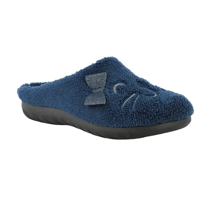 INBLU PANTOFOLE GATTO E FIOCCO GLITTERATO INBLU ET28