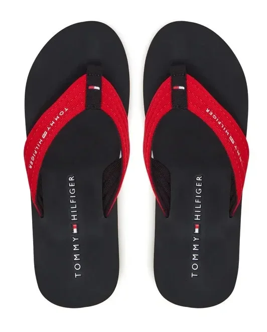 Infradito in tessuto intrecciato Tommy Hilfiger art FM0FM05437 - immagine 3