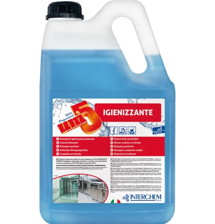 Interchem Italia Uni5 Detergente Igienizzante Profumato 5 Kg