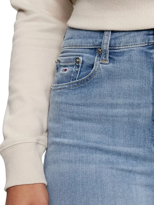 Jeans donna Tommy Jeans Sylvia art DW0DW19268 Skinny Fit - immagine 3