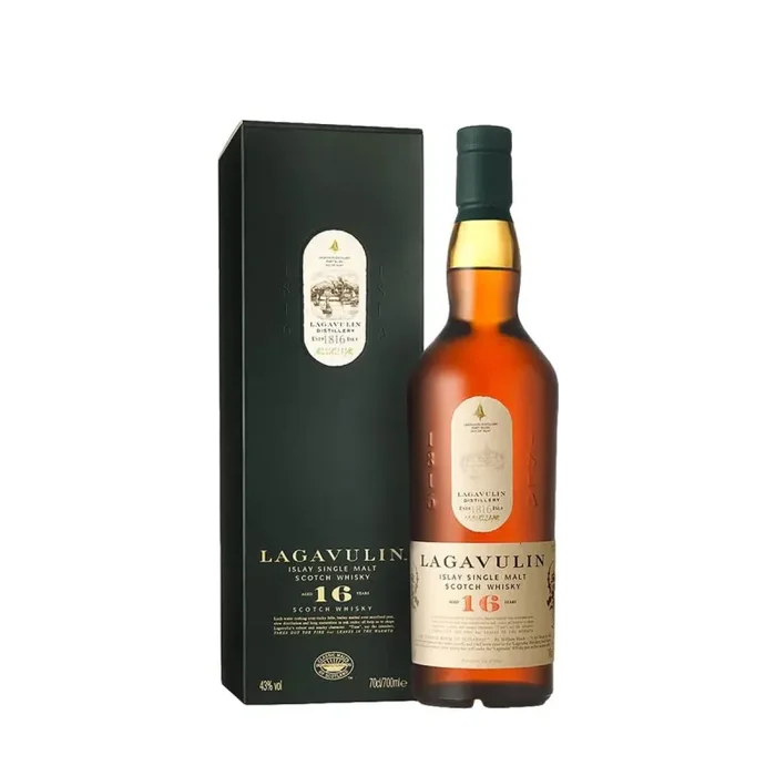 Lagavulin 16 Anni Scotch Single Malt Whisky con Astuccio – 700 ml