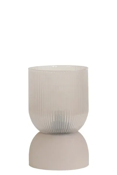 LAMPADA IN VETRO GRIGIO CHIARO