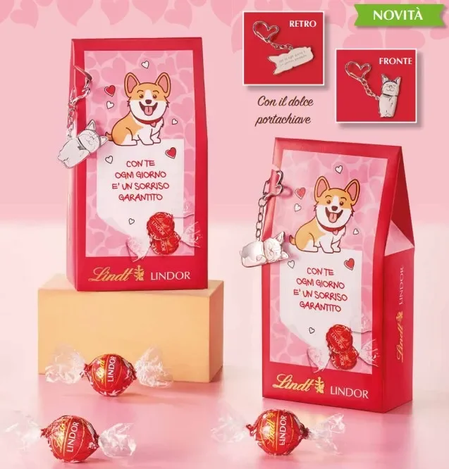 Lindt Bag Portachiave Corgi Cioccolato al Latte 125 Gr - immagine 2