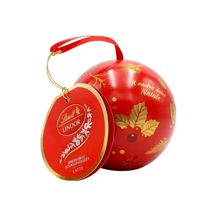 Lindt Pallina Natale Lindor Cioccolato al Latte 88 Gr