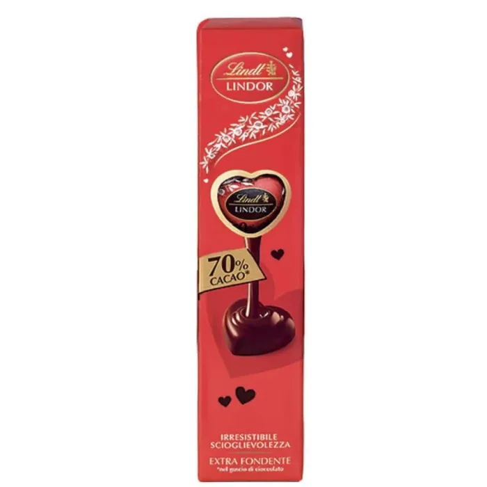 Lindt Tubicino Cuore Lindor Fondente 70% Cacao 69 Gr 1 Pz