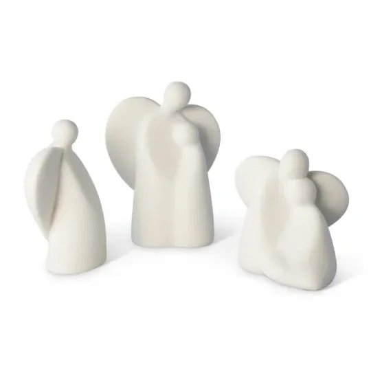 Lineasette Scultura Angioletti in Gres H11 cm - immagine 2