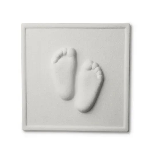Lineasette Scultura Impronte in Gres 15x15x01 cm