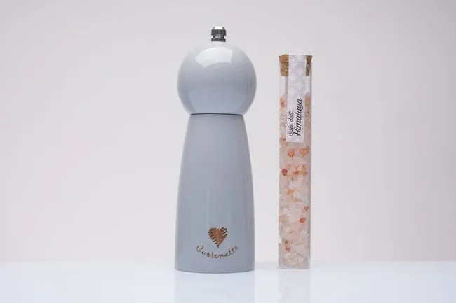 MACINASALE IN LEGNO LUCIDO GRIGIO (h.16,5cm) Vendita calda online