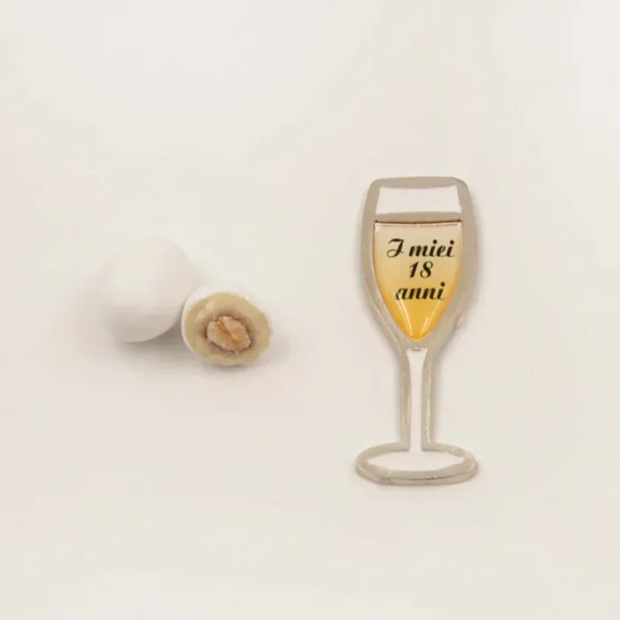 Magnete Calice Champagne 18 Anni Moda