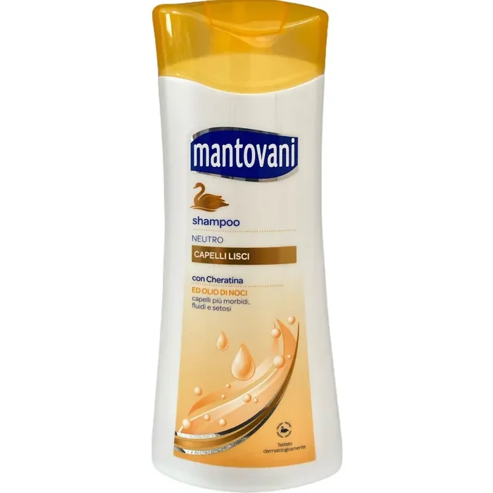 Mantovani shampoo neutro capelli lisci con cheratina e olio di noce 400 ml In saldo