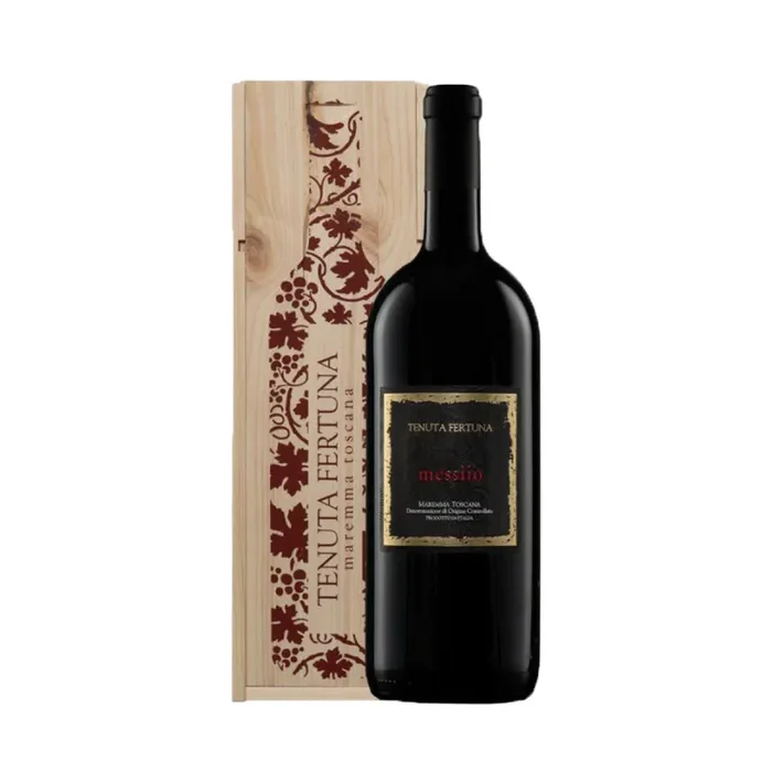 Maremma Toscana DOC Messiio 2018 in Cassa di Legno (3 Litri) – Tenuta Fertuna