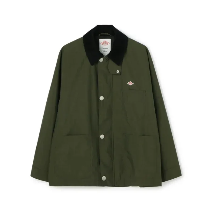 Men’s Nylon Taffeta Work Jacket Dark Olive – Danton