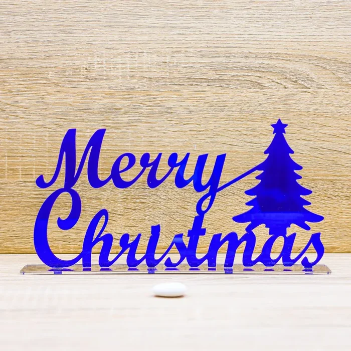 Merry Christmas con Abete Blu Fornitura