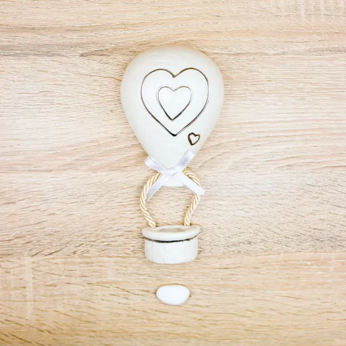 Mongolfiera con Cuore Bianco Pienne Design