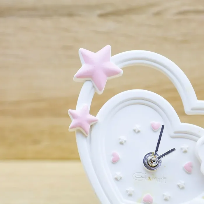 Orologio Cuore con Coniglietto Rosa Giovinarte - immagine 3