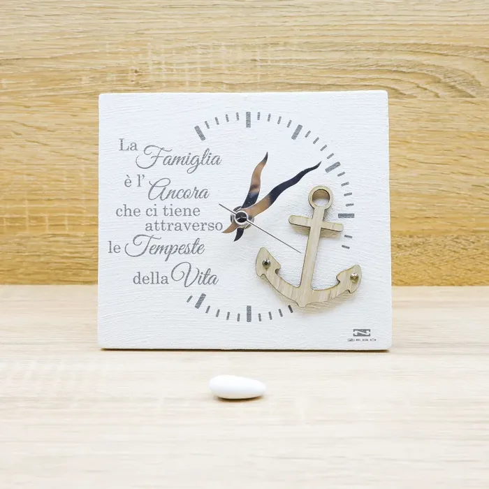 Orologio Grande “Famiglia” con Ancora Negó
