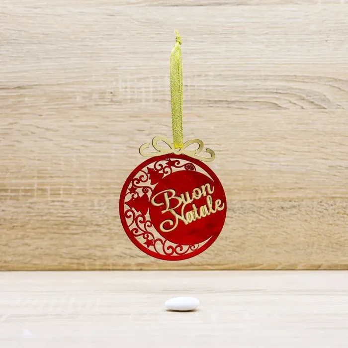 Palla di Natale Rossa Vendita calda