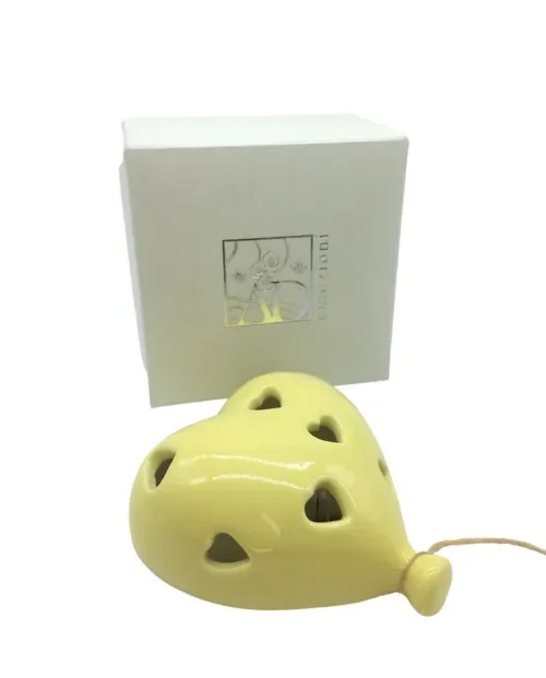PALLONCINO CUORE LED GIALLO(9.5X4X10.5CM)+SC101+ TAG