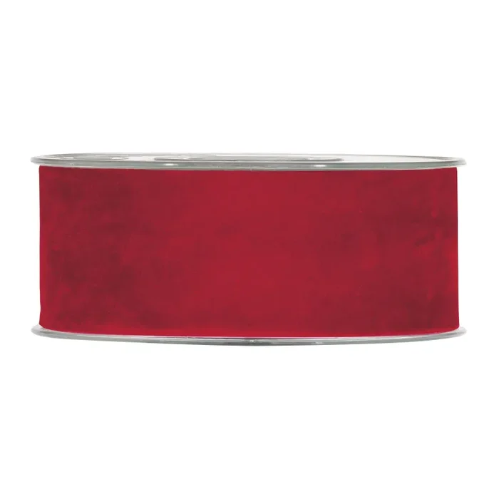 Piovaccari Nastro Double Velvet H 40 Mm L 7 Mt Red