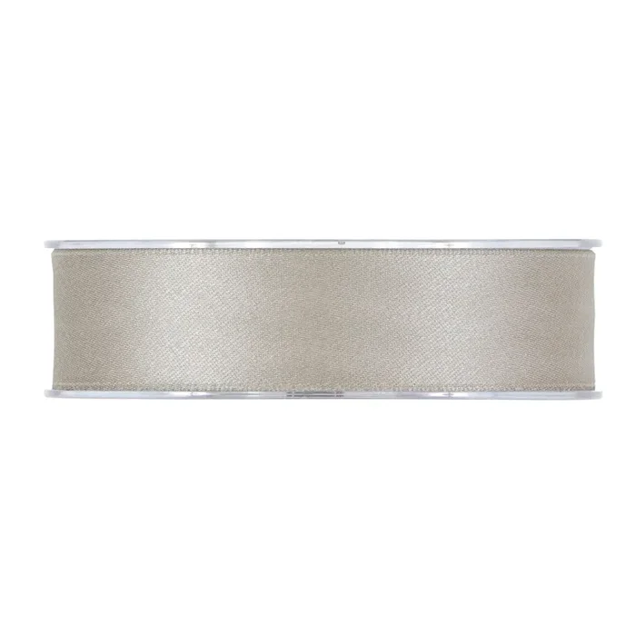 Piovaccari Nastro Matt Doppio Satin 25 Mm 15 Mt Silver