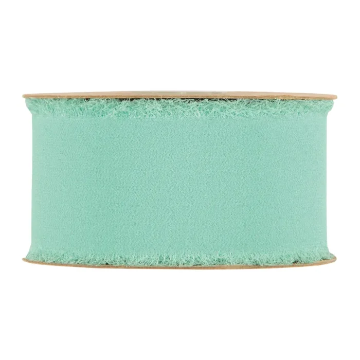 Piovaccari Nastro Organdy Ribbon H 50 Mm 10 Mt Light Tiffany Fornitura