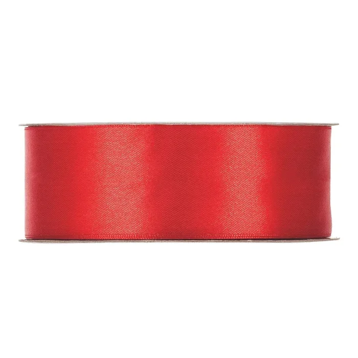 Piovaccari Nastro Raso 25 Mm 50 Mt Colore Red