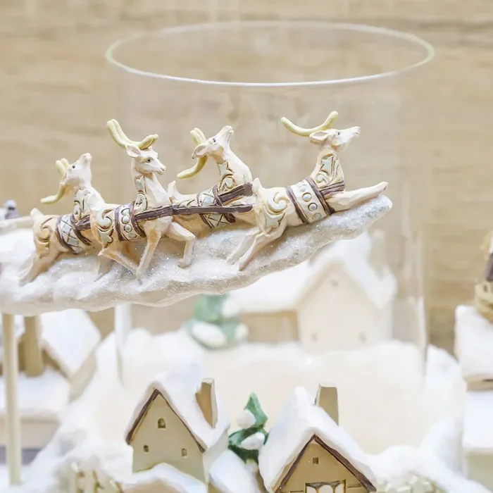 Portacandela con Babbo Natale su Slitta Enesco - immagine 3