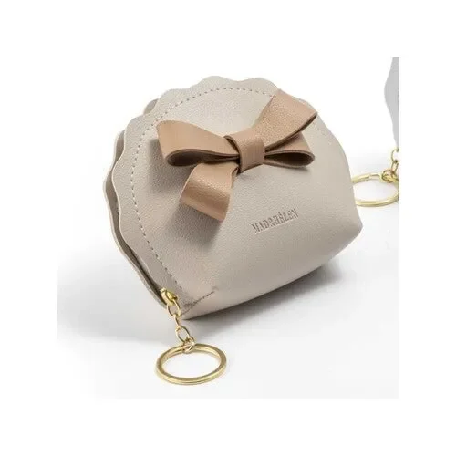 PORTACHIAVEI POCHETTE BEIGE (9×12,5cm)-CLISPBAG MH849