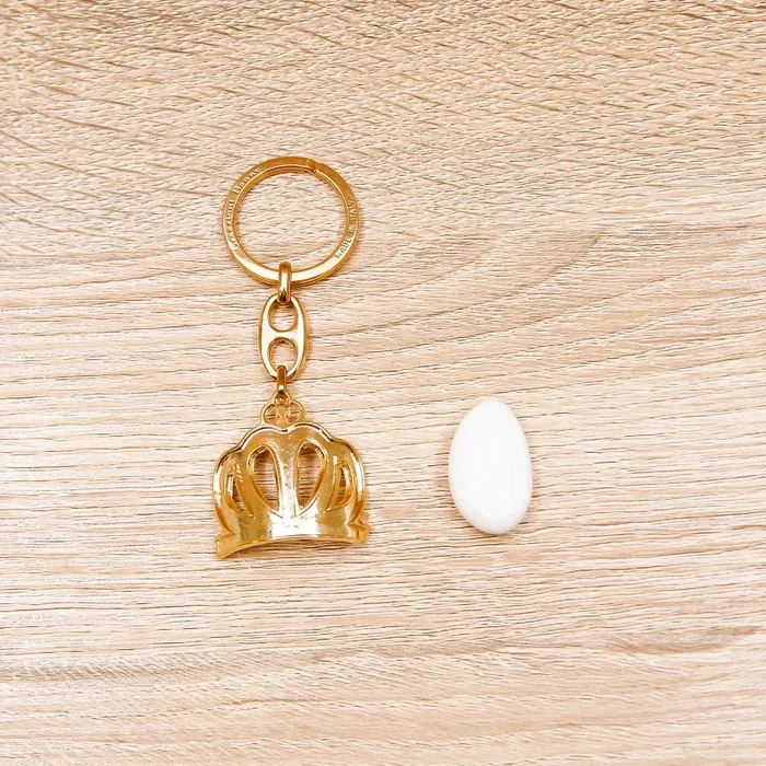 Portachiavi Corona King Dorata Moda